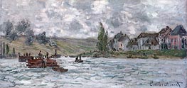 Village of Lavacourt near Vetheuil | Claude Monet | Gemälde Reproduktion