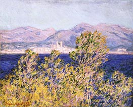 View of the Cap d'Antibes with the Mistral Blowing | Claude Monet | Painting Reproduction