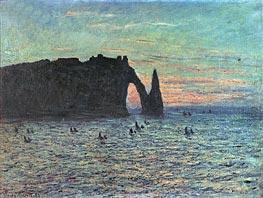 The Hollow Needle at Etretat | Claude Monet | Painting Reproduction