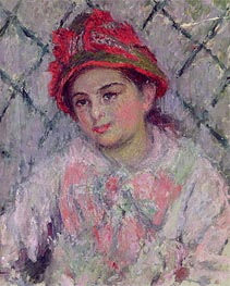 Portrait of Blanche Hoschede as a Young Girl | Monet | Gemälde Reproduktion