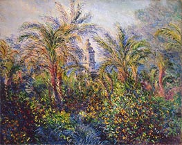 Garden in Bordighera, Impression of Morning | Claude Monet | Painting Reproduction