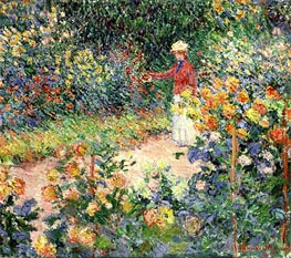 Monets Garten in Giverny | Claude Monet | Gemälde Reproduktion