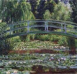 The Japanese Footbridge and the Water Lily Pool, Giverny | Claude Monet | Painting Reproduction