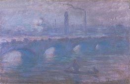Waterloo Bridge, Morning Fog | Monet | Painting Reproduction