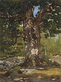 The Oak at Bas-Breau, Le Bodmer | Claude Monet | Gemälde Reproduktion