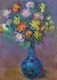 Vase of Chrysanthemums | Claude Monet | Gemälde Reproduktion