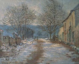 Effect of Snow, Limetz | Claude Monet | Gemälde Reproduktion