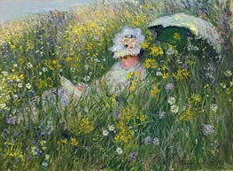 In the Meadow | Claude Monet | Painting Reproduction