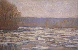 Break-up of the Ice on the Seine, near Bennecourt | Claude Monet | Gemälde Reproduktion