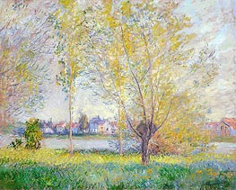 Willows at Vetheuil | Claude Monet | Gemälde Reproduktion