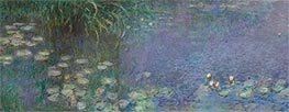 Nympheas - Morning (Detail) | Claude Monet | Gemälde Reproduktion