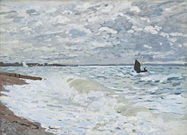 The Sea at Le Havre, 1868 by Monet | Painting Reproduction