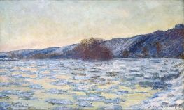 Ice Floes at Twilight, 1893 by Claude Monet | Painting Reproduction