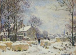 Winter Effects in Argenteuil, 1875 by Claude Monet | Painting Reproduction