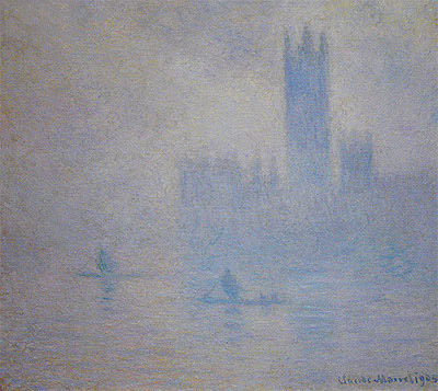 Houses of Parliament, Fog Effect, 1904 | Monet | Painting Reproduction