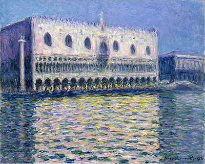 The Doge's Palace (Le Palais ducal), 1908 | Monet | Painting Reproduction