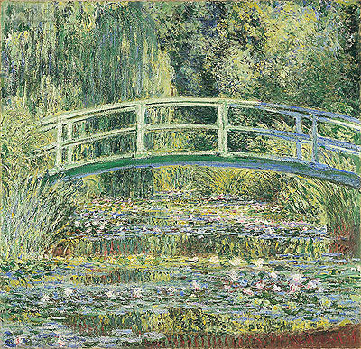 Water Lily Pond and Japanese Bridge, 1899 | Claude Monet | Painting Reproduction