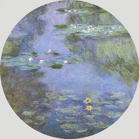 Wasserlilien (Nympheas), 1908 | Claude Monet | Gemälde Reproduktion