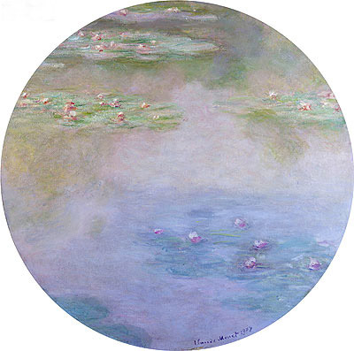 Water Lilies, Nympheas, 1907 | Claude Monet | Painting Reproduction