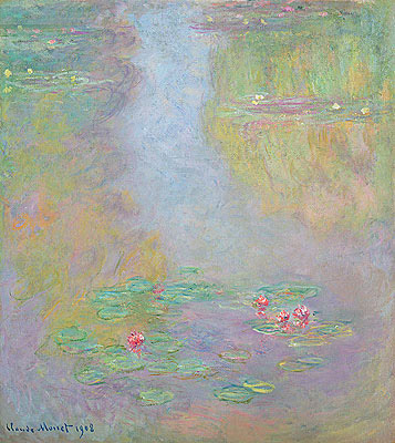 Water Lilies, 1908 | Monet | Gemälde Reproduktion