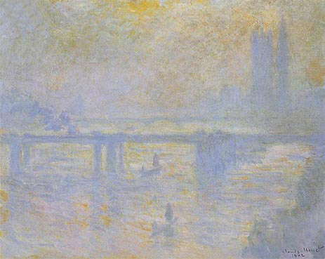 Charing Cross Bridge | Claude Monet | Gemälde Reproduktion