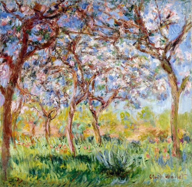 Frühling in Giverny | Claude Monet | Gemälde Reproduktion