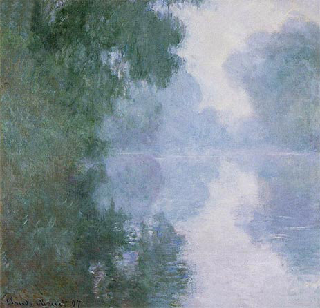 The Seine at Giverny, Morning Mists, 1897 | Monet | Painting Reproduction