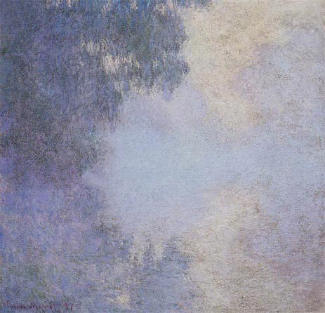 Zweig der Seine bei Giverny, Nebel, 1897 | Claude Monet | Gemälde Reproduktion