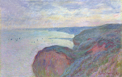 Steep Cliffs near Dieppe, 1897 | Claude Monet | Gemälde Reproduktion