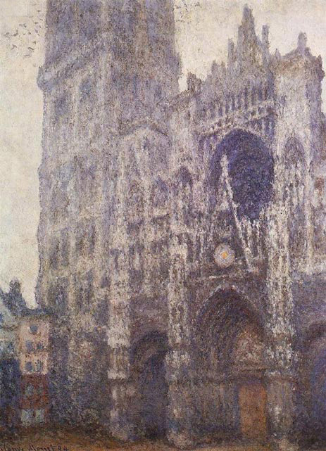 Rouen Cathedral, Tour d'Albane, Grey Weather | Claude Monet | Painting Reproduction