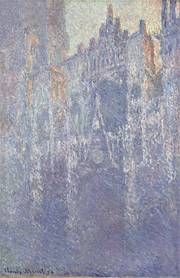 Rouen Cathedral, The Portal, Morning Fog | Claude Monet | Painting Reproduction
