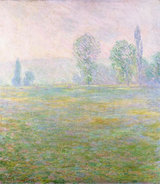 Wiesen bei Giverny | Claude Monet | Gemälde Reproduktion
