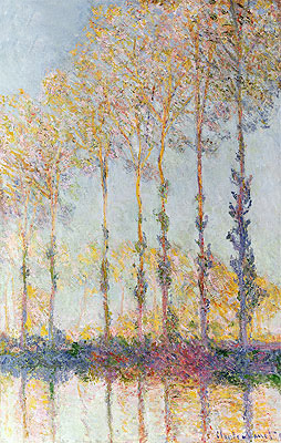Pappeln am Ufer der Epte | Claude Monet | Gemälde Reproduktion