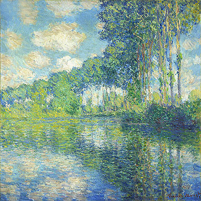 Poplars on the Epte, 1891 | Monet | Painting Reproduction