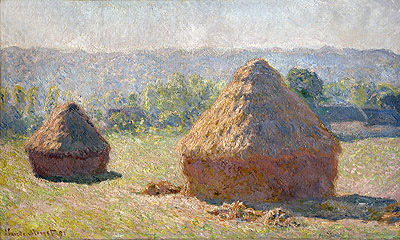 The Haystacks or The End of the Summer at Giverny, 1891 | Claude Monet | Gemälde Reproduktion