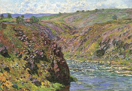 Ravine of the Creuse, Sunlight Effect, 1889 | Claude Monet | Painting Reproduction