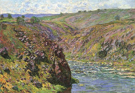 Ravine of the Creuse, Sunlight Effect | Claude Monet | Painting Reproduction
