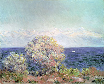 Cap d'Antibes, Mistral Wind, 1888 | Claude Monet | Gemälde Reproduktion