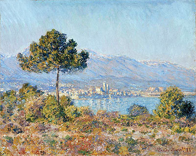 Antibes Seen from the Plateau Notre Dame, 1888 | Claude Monet | Gemälde Reproduktion
