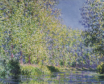 A Bend in the River Epte, Near Giverny, 1888 | Claude Monet | Gemälde Reproduktion