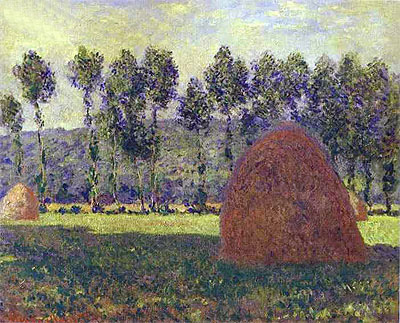 Haystacks at Giverny, c.1884/89 | Claude Monet | Gemälde Reproduktion