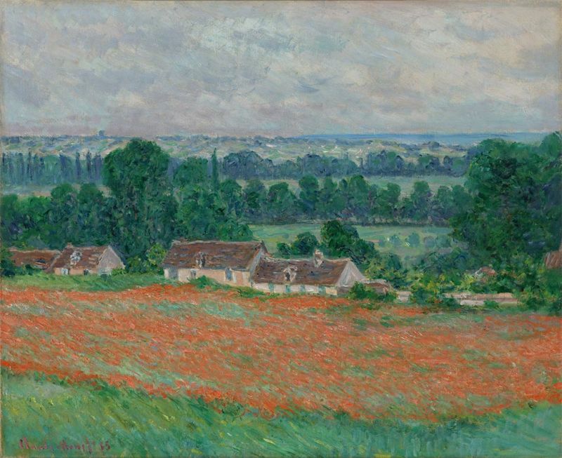 Poppy Field at ... | Claude Monet | Painting Reproduction