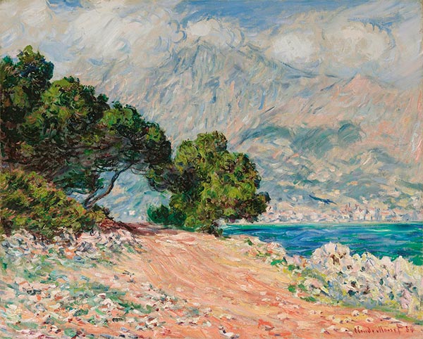 Menton Seen from Cap Martin, 1884 | Monet | Painting Reproduction
