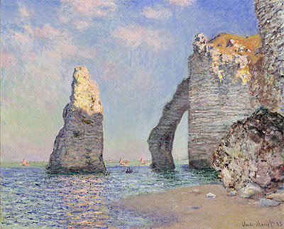 The Cliffs at Etretat, 1885 | Monet | Painting Reproduction