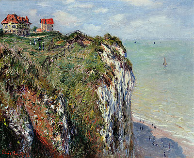 Die Klippe bei Dieppe, 1882 von Claude Monet | Gemälde-Reproduktion