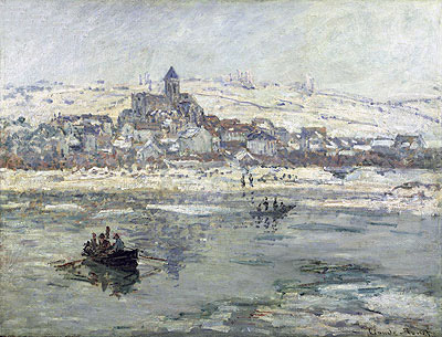 Vetheuil in Winter, c.1878/79 | Monet | Painting Reproduction