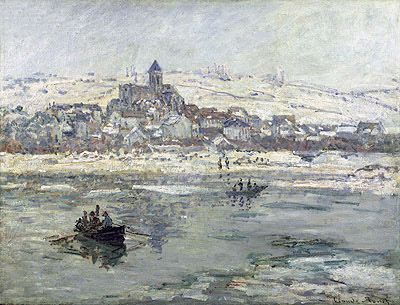 Vetheuil im Winter, c.1878/79 von Claude Monet | Gemälde-Reproduktion