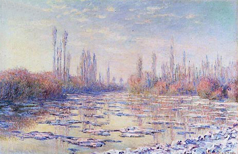 Das treibende Eis, 1880 von Claude Monet | Gemälde-Reproduktion