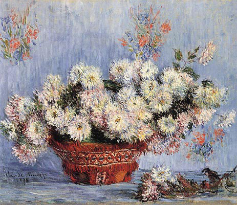 Chrysanthemums, 1878 | Monet | Painting Reproduction