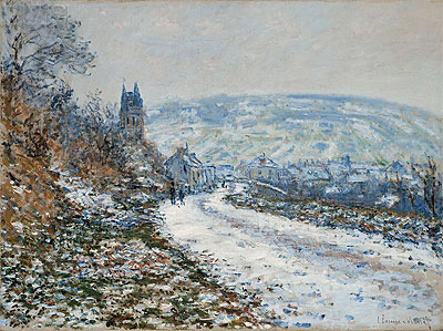 Entrance to the Village of Vetheuil in Winter, 1879 | Claude Monet